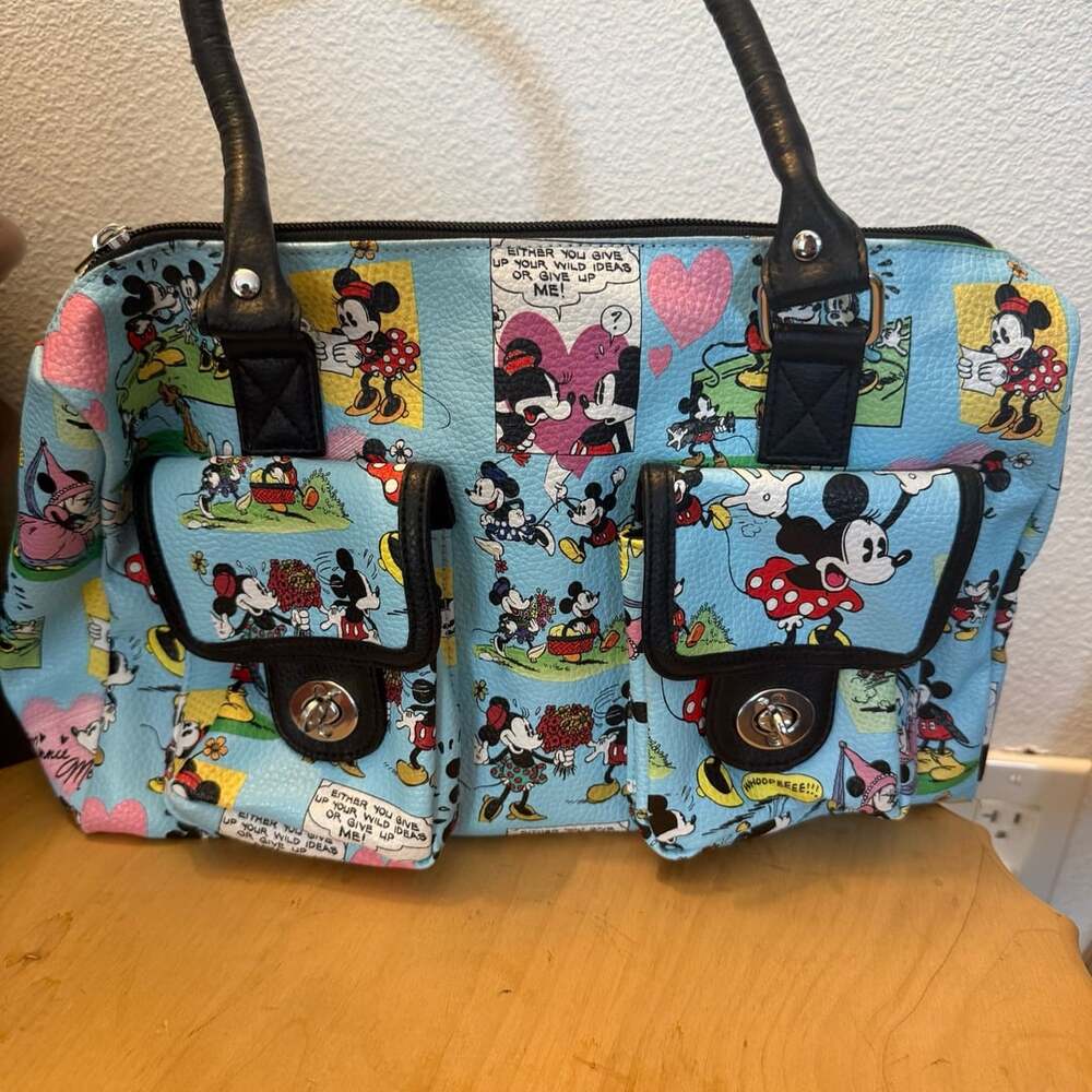 Disney Parks Mickey & Minnie Mouse Comic Strip Handbag